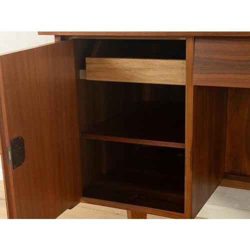 Brown Vintage Desk, 1950s For Sale - Image 8 of 14