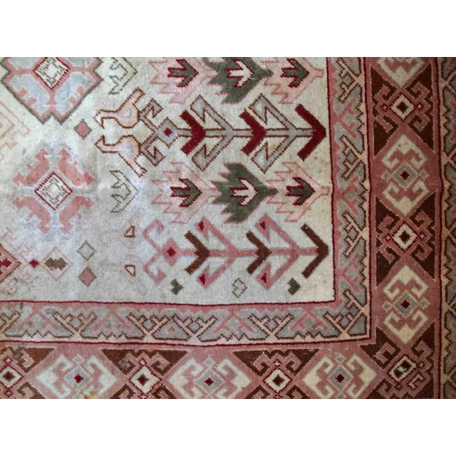 1960s 1960s Handmade Vintage Turkish Sivas Rug 6.5' X 8.9' For Sale - Image 5 of 9