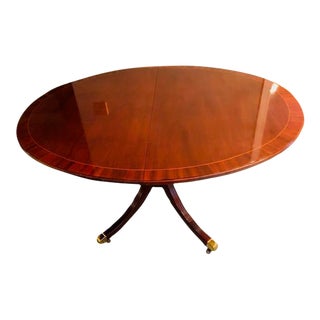 1990s Baker Furniture Historic Charleston Oval Dining Table For Sale