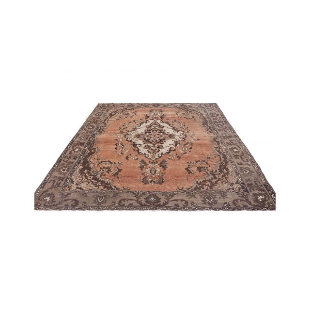 Mid-Century Modern Vintage Turkish Kars Wool Rug - 7`2" X 8`11" For Sale - Image 3 of 6