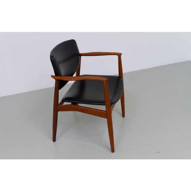 Danish Teak Captains Chair by Erik Buch for Ørum, 1960s For Sale - Image 9 of 18