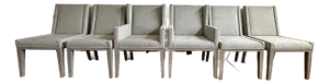 Set of 6 Bernhardt Linea Upholstered Dining Chairs – 2 Arm Chairs & 4 Side Chairs