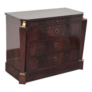 Thomas Pheasant for Baker Furniture Mahogany Empire Bedside Table For Sale
