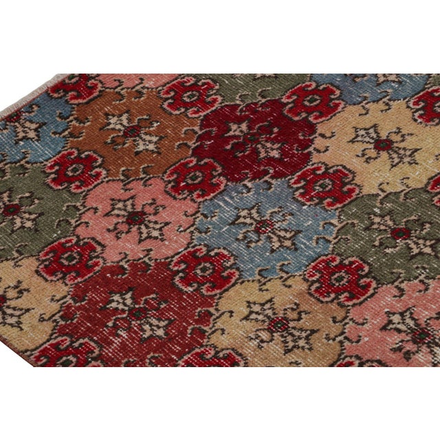 1960s 1960s Vintage Zeki Müren Art Deco Rug With Geometric Patterns For Sale - Image 5 of 7
