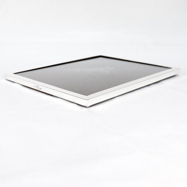 Vintage Signed Cartier Sterling Silver Mid-Century Picture or Photo Frame For Sale - Image 9 of 17