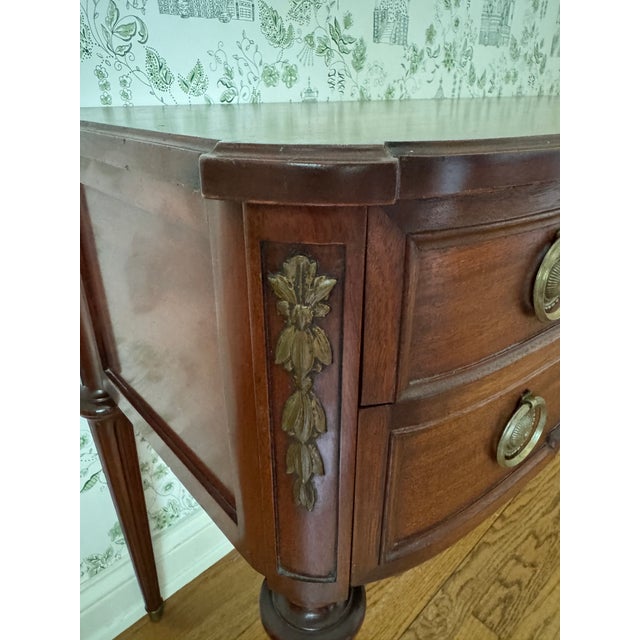 Early 20th Century John Widdicomb Traditional Georgian Mahogany Writing Desk / Sideboard For Sale - Image 9 of 17