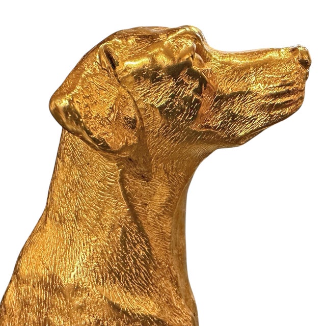 Gilt Bronze Labrador Retriever For Sale - Image 10 of 15