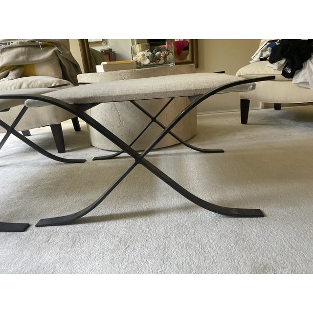 2020s X- Base Ottomans For Sale - Image 5 of 5