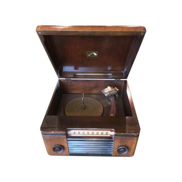 1940's Rca Victor Victrola Radio Record Player Chairish