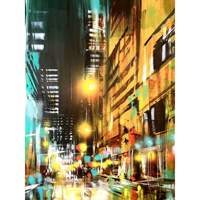 Bianca Prettau, Kyoto Teal, 2026, Cotton, Acrylic and Canvas For Sale - Image 9 of 10