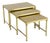 Vintage Nesting Tables in Brass and Copper, 1950s, Set of 3 For Sale