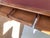 Italian Style Carved Writing Desk With Red Leather Top For Sale - Image 4 of 12