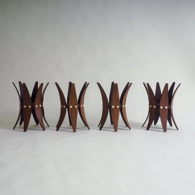 Mid-Century Modern Mid-Century Plant Stands, 1960s, Set of 4 For Sale - Image 3 of 18