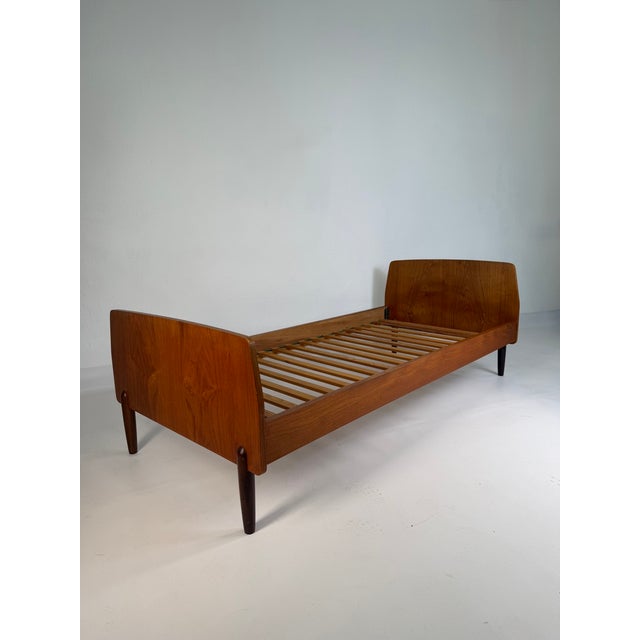 Vintage Danish Teak Single Bed, 1960s For Sale - Image 11 of 11