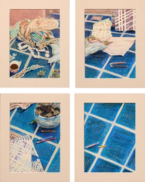 1970s Noel Howard Four Panel Still Life - Set of 4