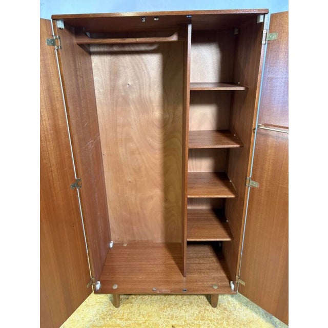 1960s Vintage Teak Double Wardrobe from Stonehill, 1960s For Sale - Image 5 of 15