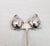 Napier Vintage Signed Napier Rhodium Plated Apple Clip Earrings-2 Pieces For Sale - Image 4 of 7