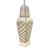 Chippendale Vintage Faux Bamboo Palm Beach Regency Glazed Ceramic Lamps – Pair For Sale - Image 3 of 9