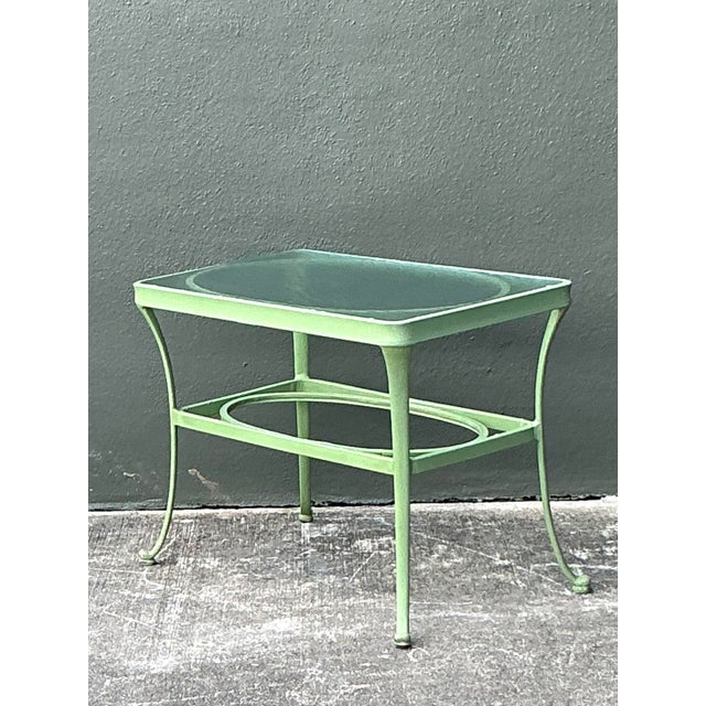 Metal Vintage Boho Brown Jordan “Florentine” Side Table For Sale - Image 7 of 7