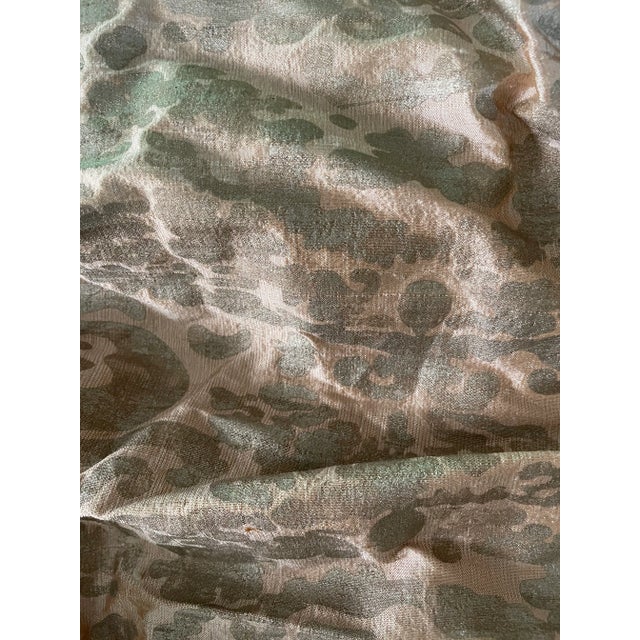 Pink 2000s 3 Fortuny Panels Plus 2 Jabots Pink and Silver- 5 Pieces For Sale - Image 8 of 9