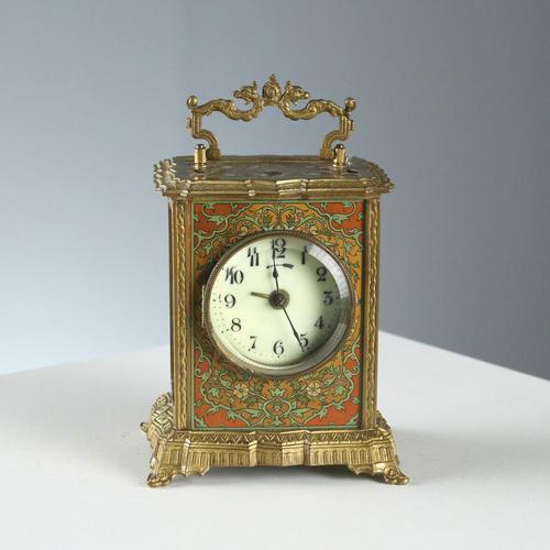 Vintage Carriage Clock in Bronze For Sale - Image 10 of 10