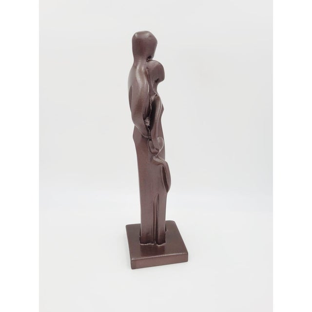 Restored Harris Marcus Endeavors “Family” Modernist Sculpture Signed 1990 17.5" For Sale - Image 10 of 11