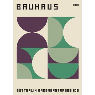 1919 Bauhaus Exhibition Wall Art Poster Print For Sale