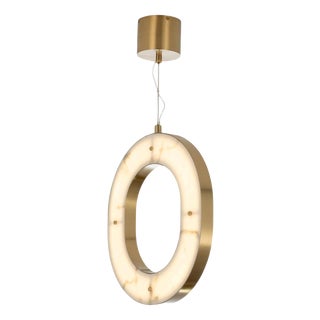 Collection Orione Alabastro Chandelier in Metal and Crystal by Jago For Sale