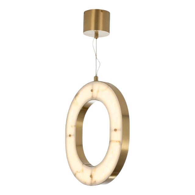 Collection Orione Alabastro Chandelier in Metal and Crystal by Jago For Sale