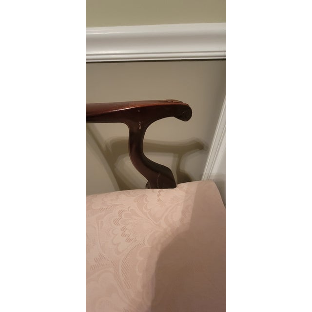 1930's-1940's Chippendale Style Ladder Back Armchairs- A Pair For Sale - Image 10 of 18