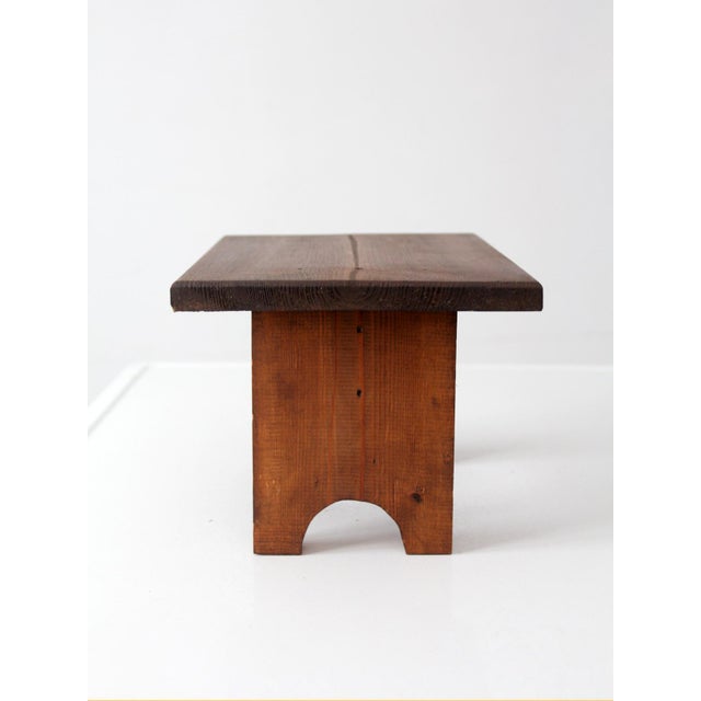 Mid 20th Century Vintage Wood Step Stool For Sale - Image 5 of 13