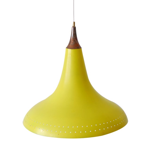 Mid-Century Modern Perforated Aluminium Pendant Lamp, Austria, 1960s For Sale