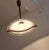1980s Vintage Height-Adjustable German Ceiling Lamp with Plastic Shade on an Oak Wood Mount from Aro-Leuchten, 1980s For Sale - Image 5 of 9