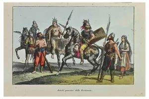 Auguste Wahlen, Ancient Warriors of Germany, Lithograph, 1844
