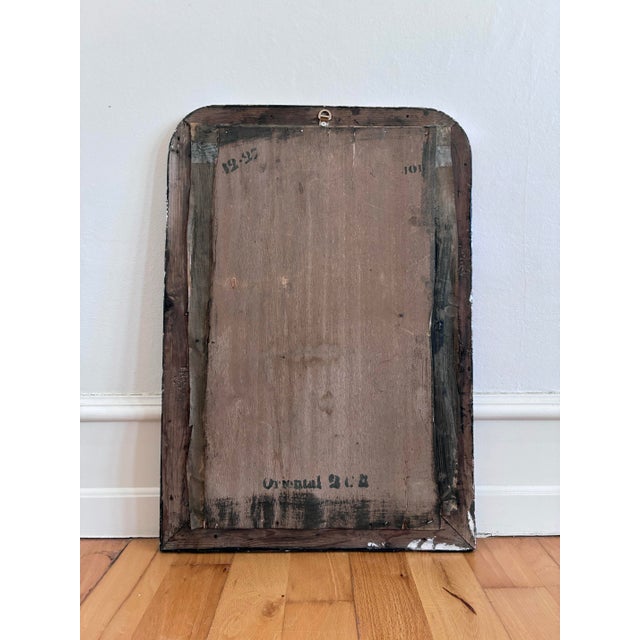 Silver Antique French Louis Philippe Silvered Giltwood Mirror – Late 19th Century For Sale - Image 8 of 9