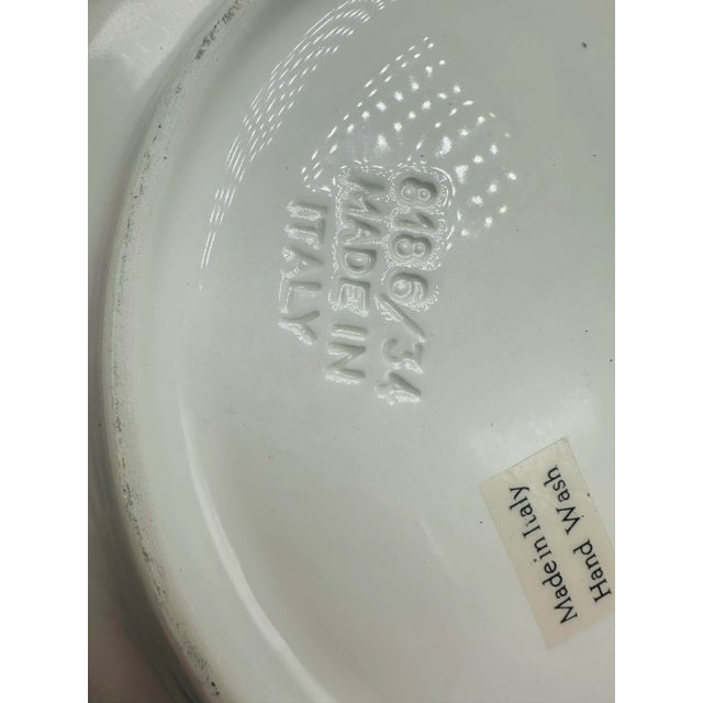 Italian Ceramic Vegetable Bowl For Sale - Image 4 of 6