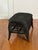 French Small Wicker Woven Coffee Table in Black With Lower Rattan Shelf, C. 1970 For Sale In Philadelphia - Image 6 of 16