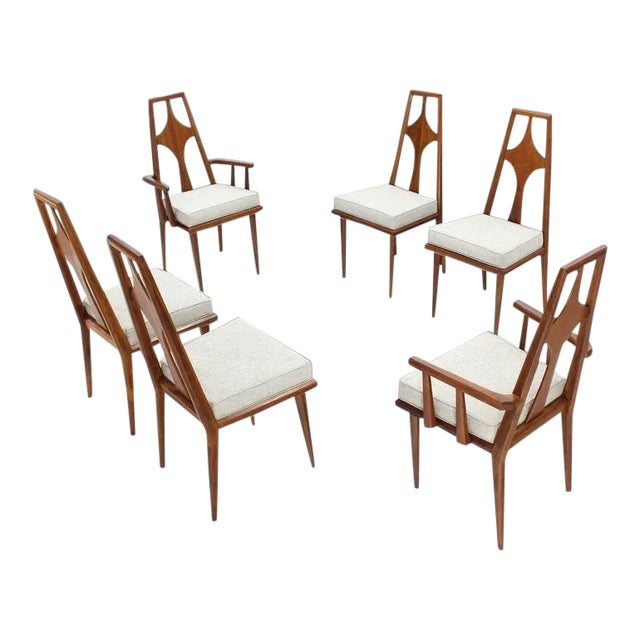 1960s Vintage Swedish Dining Chairs Set of 6 For Sale