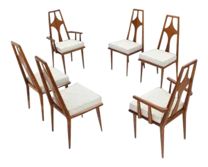 1960s Vintage Swedish Dining Chairs Set of 6