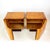 Art Deco Bedside Tables in Walnut Veneer, Former Czechoslovakia, 1940s, Set of 2 For Sale - Image 4 of 15