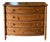Knotty Pine Bowed Front Faux Bamboo Console/Chest For Sale