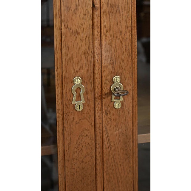 Wood Small Louis XVI Style Mahogany Glass Bookcase, 1930s For Sale - Image 7 of 16