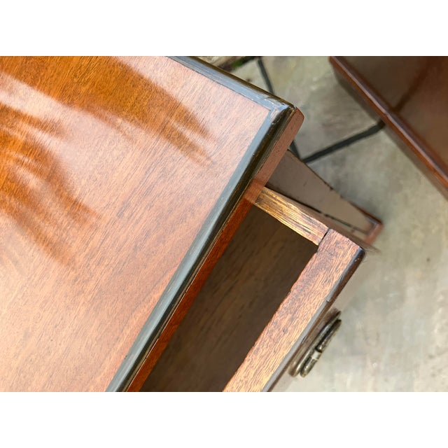 Victorian Mahogany Bedside Chests, 1890s, Set of 2 For Sale - Image 4 of 5