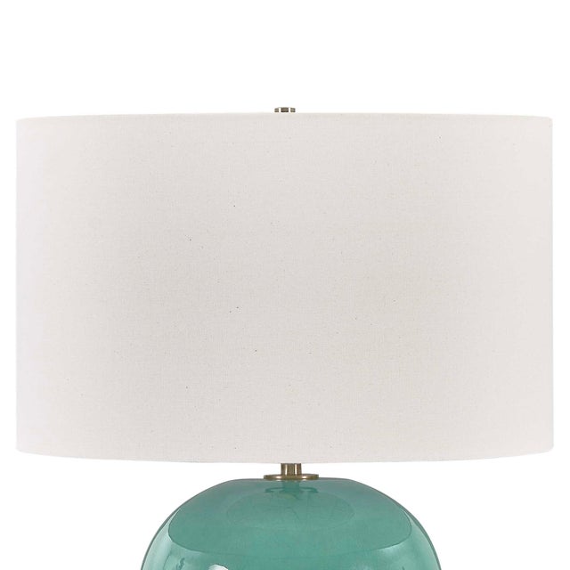 2020s Hollis Teal Table Lamp For Sale - Image 5 of 6