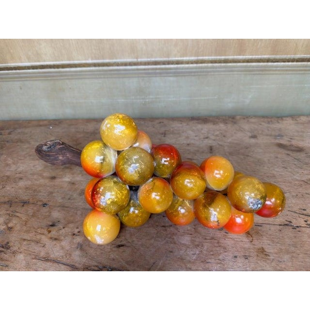 Modern Large Vintage Italian Alabaster Grape Cluster Sculpture For Sale - Image 3 of 10