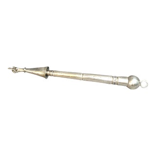 Rare Antique 19th Century 13 Loth Silver Torah Pointer Yad Austro Hungarian Judaica 72g For Sale