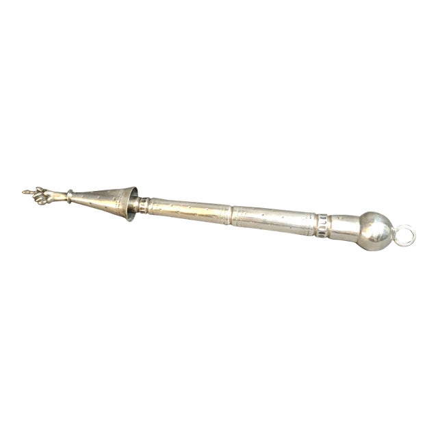 Rare Antique 19th Century 13 Loth Silver Torah Pointer Yad Austro Hungarian Judaica 72g For Sale