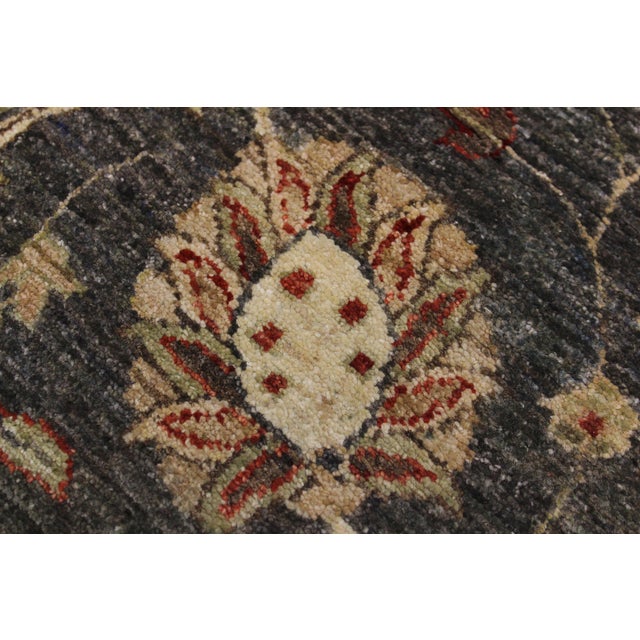 Boho Chic Ziegler Gray/Beige Wool Runner Rug- 2'6'' X 10'8'' For Sale In New York - Image 6 of 10