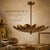 Brass Handcrafted Brass Flower Chandelier, 4-Light Petal Pendant, Mid-Century Ceiling Fixture For Sale - Image 8 of 9