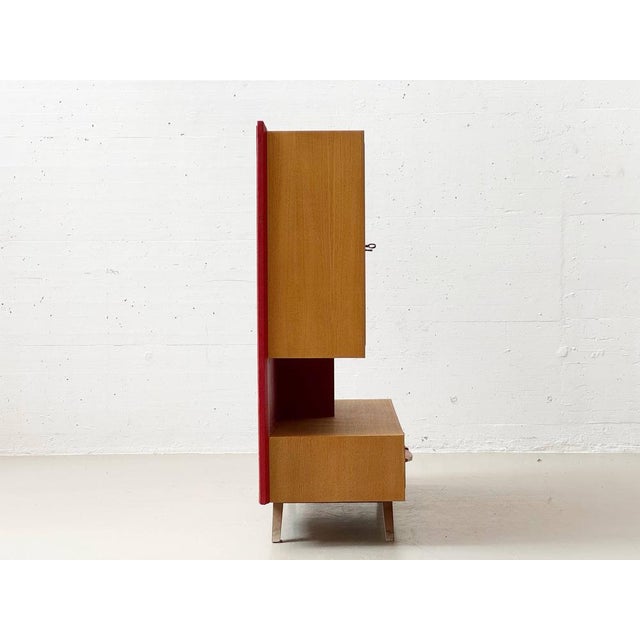 Wood Living Room Wall Unit from Corta Multiform, Switzerland, 1950s For Sale - Image 7 of 18